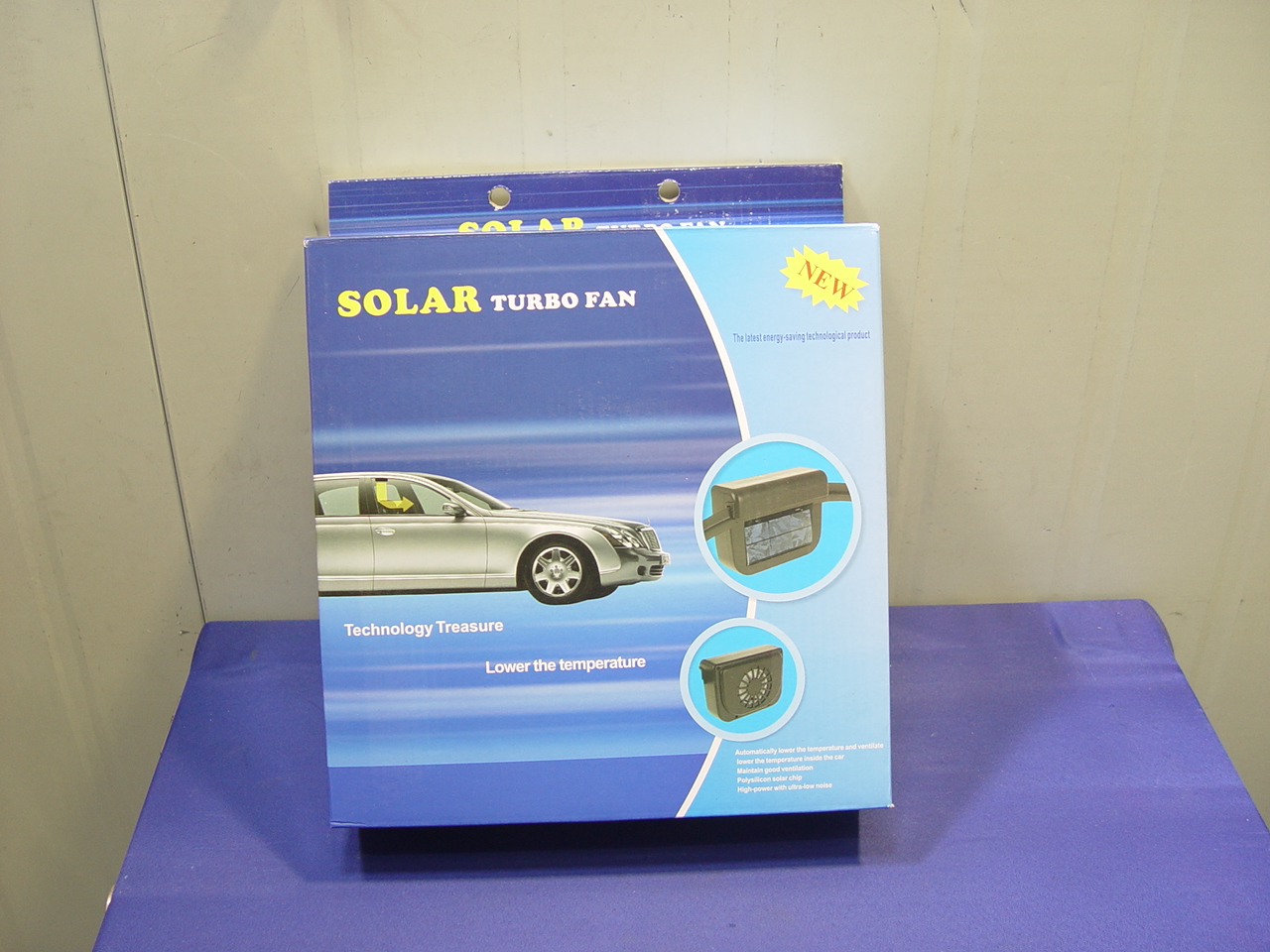 [A7647] 태양열 자동차 실내공기순환 환풍기 쏠라 일체형 박스제품