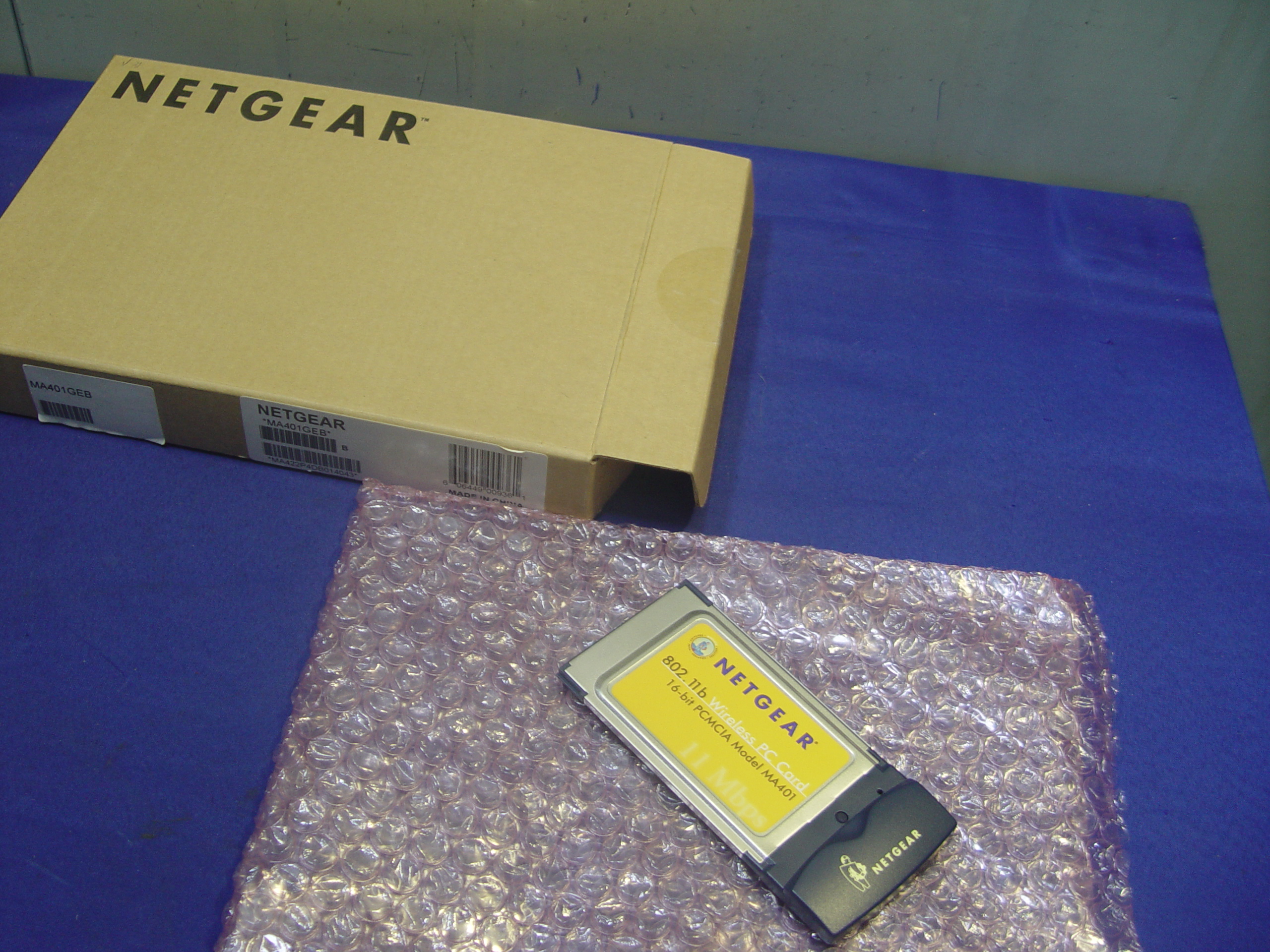 [A9182] NETGEAR 802.11b  Wireless PC Card PC 16-bit PCMCIA Model MA401