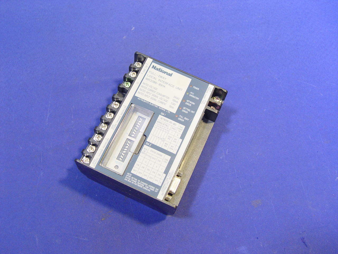 [A9307] NATIONAL FULL-2WAY LOCAL INTERFACE UNIT WR3386-891K